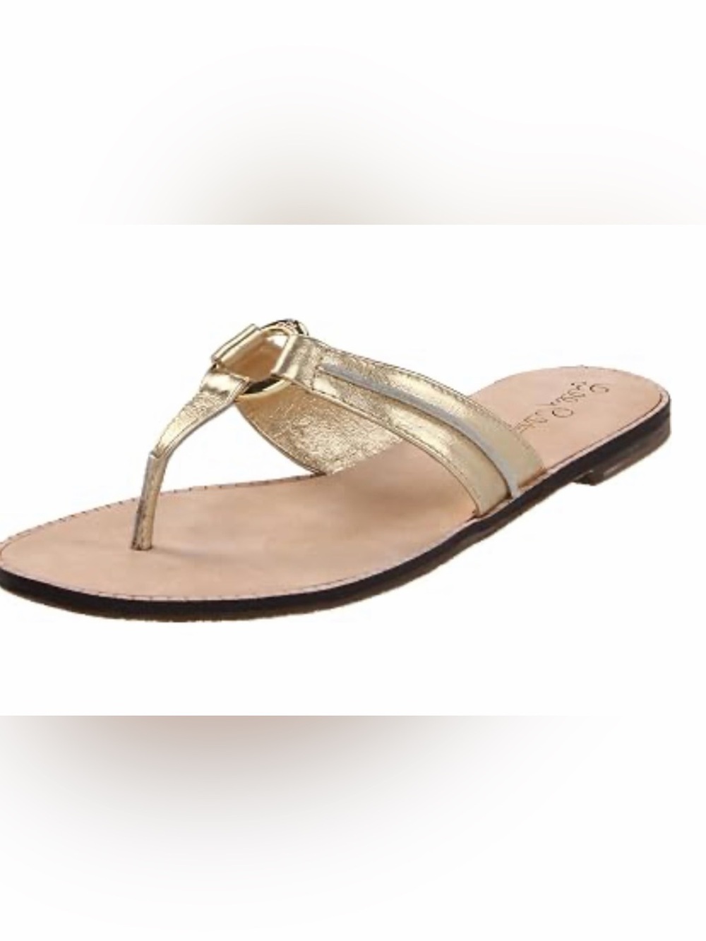 Lilly Pulitzer Metallic Gold McKim Sandals Sz 6